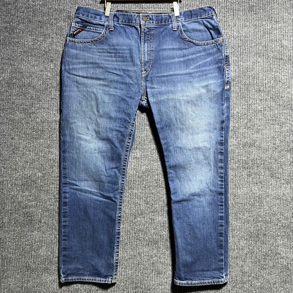 Ariat M5 Straight Leg Jeans Mens 42x30 Blue FR Flame Resistant Workwear Pants